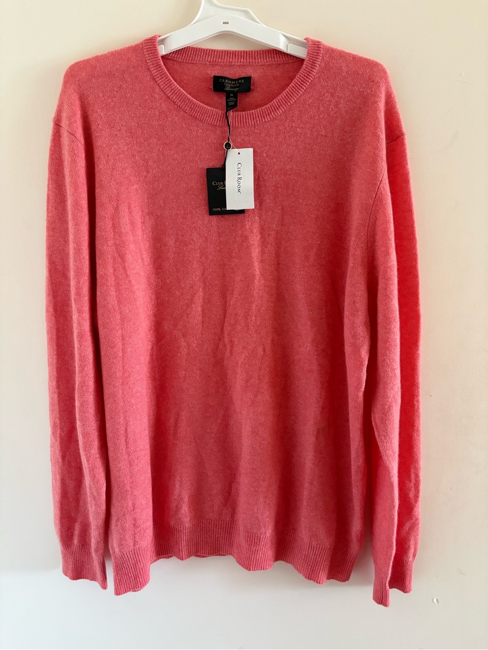 Club Room Men's Cashmere Crewneck Sweater in a Size XL
